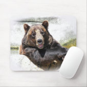 Braunbär lächelnd mousepad (Mit Mouse)