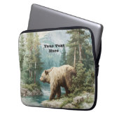 Braunbär Laptopschutzhülle (Vorderseite Links)