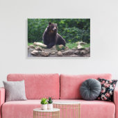 Braunbär Leinwanddruck (Insitu (Wohnzimmer))