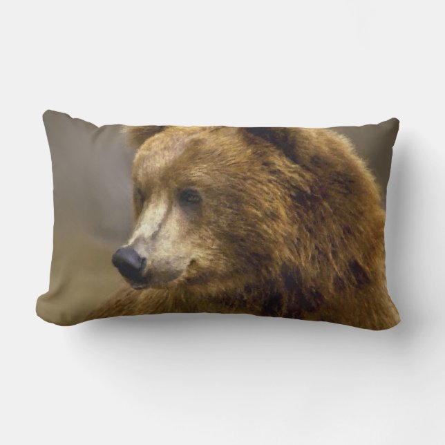 Braunbär Lendenkissen (Vorderseite)