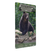 Braunbär Mini Klemmbrett (Schrägansicht)