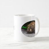Braunbär-Otis-Fischerei Kaffeetasse (VorderseiteRechts)