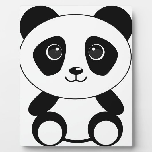 Braunbär-Panda-Panda-Tiere Fotoplatte (Vorderseite)