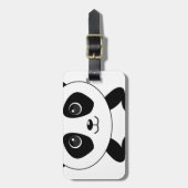 Braunbär-Panda-Panda-Tiere Gepäckanhänger (Vorderseite vertikal)
