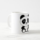 Braunbär-Panda-Panda-Tiere Kaffeetasse (Vorderseite Links)