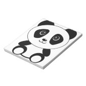 Braunbär-Panda-Panda-Tiere Notizblock (Rotiert)