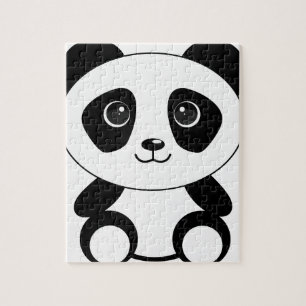 Braunbär-Panda-Panda-Tiere Puzzle