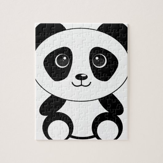 Braunbär-Panda-Panda-Tiere Puzzle (Vertikal)