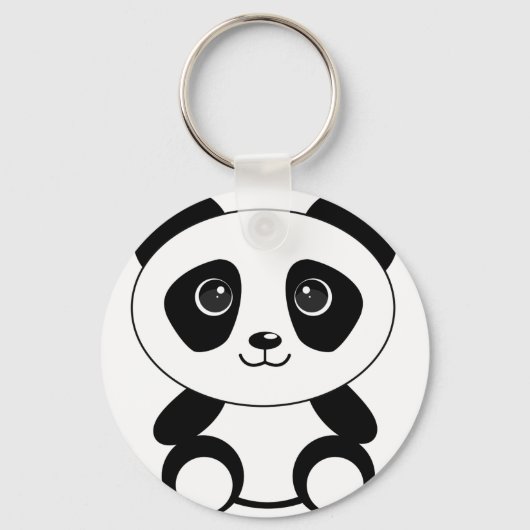 Braunbär-Panda-Panda-Tiere Schlüsselanhänger (Vorderseite)