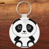 Braunbär-Panda-Panda-Tiere Schlüsselanhänger (Vorderseite)