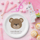 Braunbär Pappteller (Party)