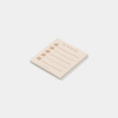 Braunbär Post-it Klebezettel (angewinkelt)