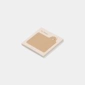 Braunbär Post-it Klebezettel (angewinkelt)