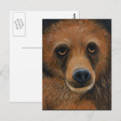 Braunbär Postkarte (Vorne/Hinten)