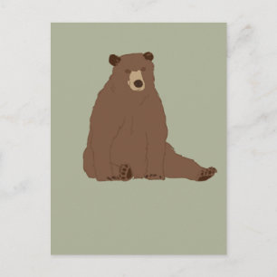 Braunbär Postkarte