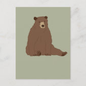 Braunbär Postkarte (Vorderseite)