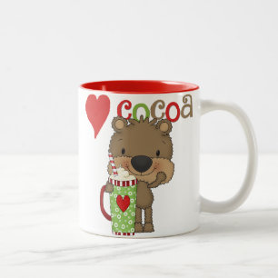 Braunbär Schokoladenliebe Feiertage Zweifarbige Tasse