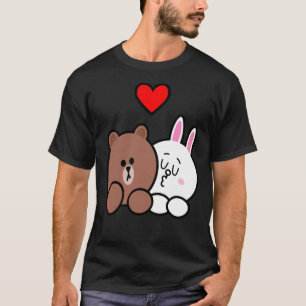 Braunbär und Cony in Liebe Klassischer T - Shirt