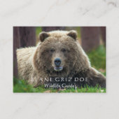 Braunbär-und Kojote-Tier-Visitenkarte Visitenkarte (Vorderseite)