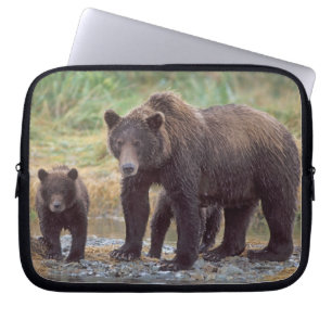 Braunbär, Ursus arctos, Grizzlybär, Ursus 3 Laptopschutzhülle