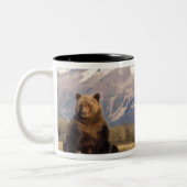Braunbär, Ursus arctos, Grizzlybär, Ursus Zweifarbige Tasse (Links)