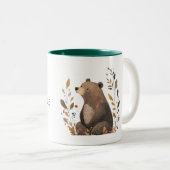 Braunbär Zweifarbige Tasse (VorderseiteRechts)