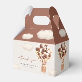 Braunbären-Balloons Gefälligkeitsbox Geschenkschachtel