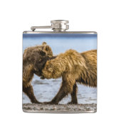 Braunbären Flachmann (Vorderseite)