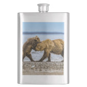 Braunbären Flachmann (Vorderseite)