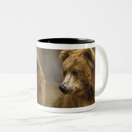 Braunbären-Geschenke Zweifarbige Tasse (VorderseiteRechts)