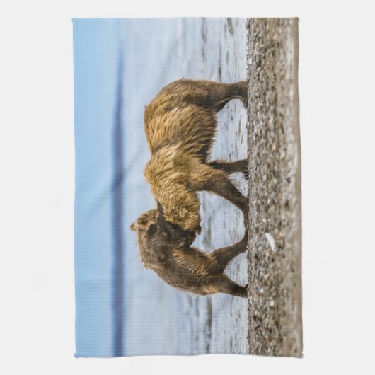 Braunbären Geschirrtuch (Vertikal)