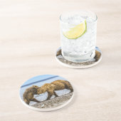 Braunbären Getränkeuntersetzer (Seite)