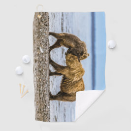 Braunbären Golfhandtuch