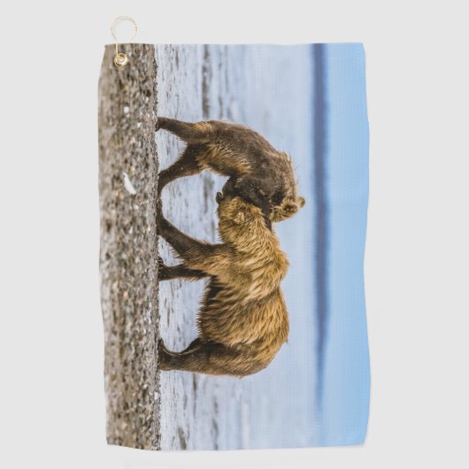 Braunbären Golfhandtuch (Vorderseite)