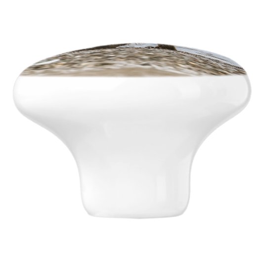 Braunbären Keramikknauf (Seitenansicht)