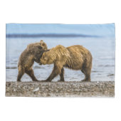 Braunbären Kissenbezug (Rückseite)