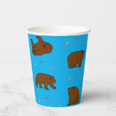 Braunbären Pappbecher (Rückseite)