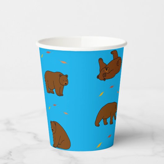 Braunbären Pappbecher (Links)