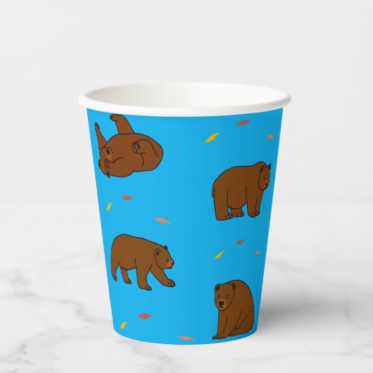 Braunbären Pappbecher (Vorderseite)