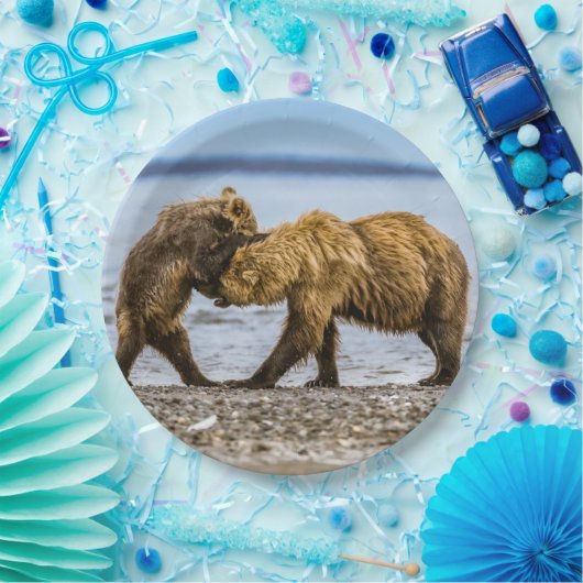 Braunbären Pappteller (Party)