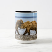 Braunbären Zweifarbige Tasse (Mittel)