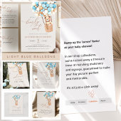 Braunbärenballons Windeln Raffelkarten Enclosur Begleitkarte