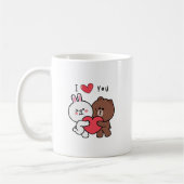 Braunbärenbarsche Liebe Kaffeetasse (Links)
