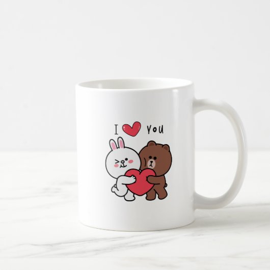 Braunbärenbarsche Liebe Kaffeetasse (Rechts)