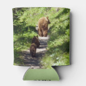 Braunbärenfamilie Dosenkühler (Rückseite)