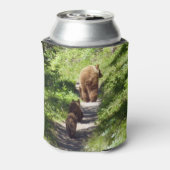 Braunbärenfamilie Dosenkühler (Kanne Rückseite)