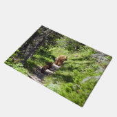 Braunbärenfamilie Fußmatte (Schrägansicht)