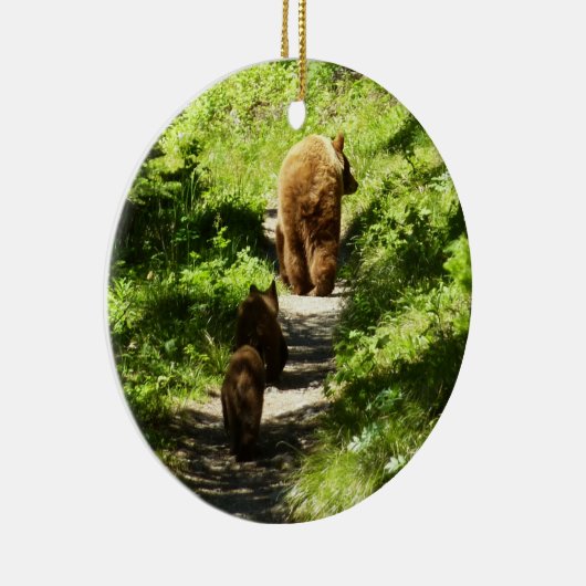 Braunbärenfamilie Keramikornament (Rechts)