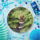 Braunbärenfamilie Pappteller (Party)