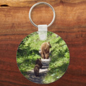 Braunbärenfamilie Schlüsselanhänger (Vorderseite)